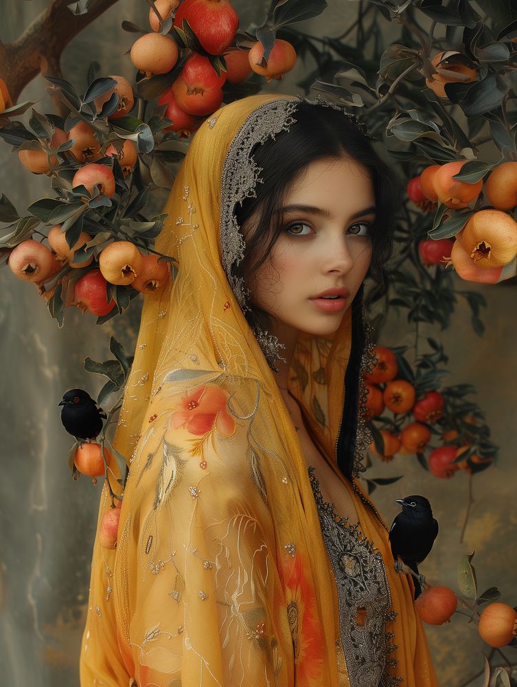 Under the pomegranate tree