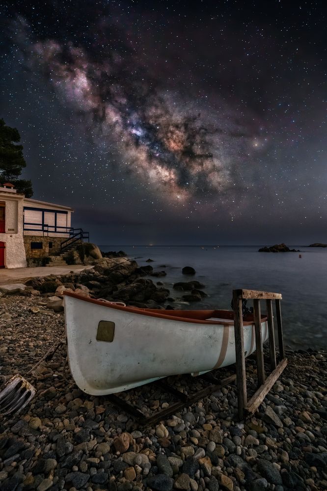 Pequeño poblado pesquero de la Costa Brava