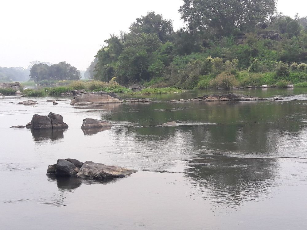 River cauveri and its beautiful background