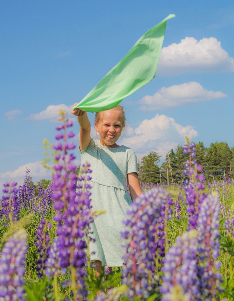 Катя в люпинах