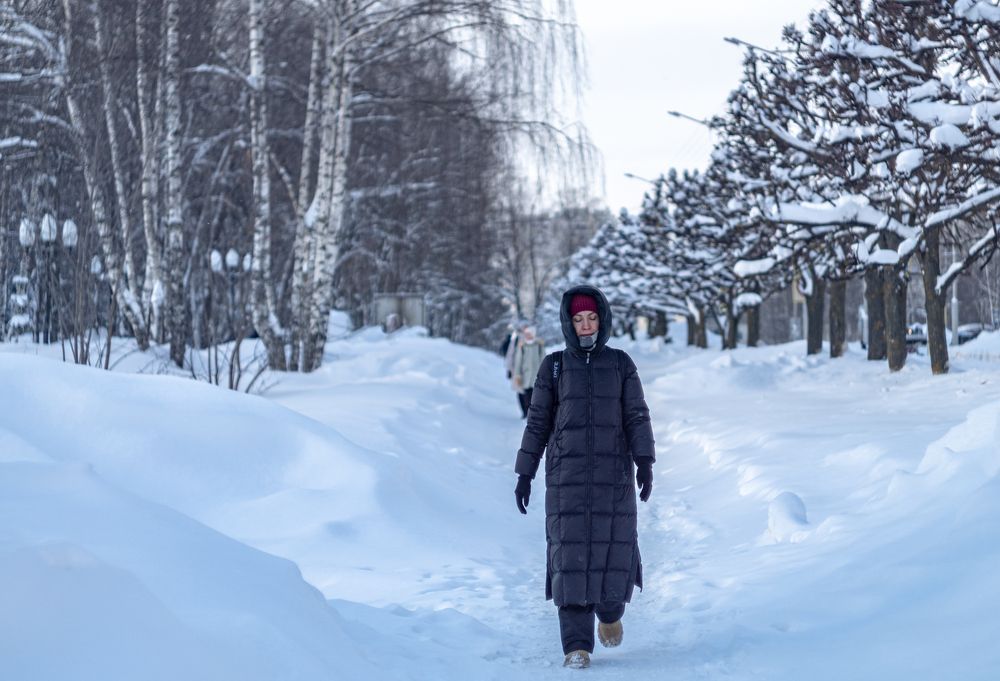 По морозцу. ( In the cold.)