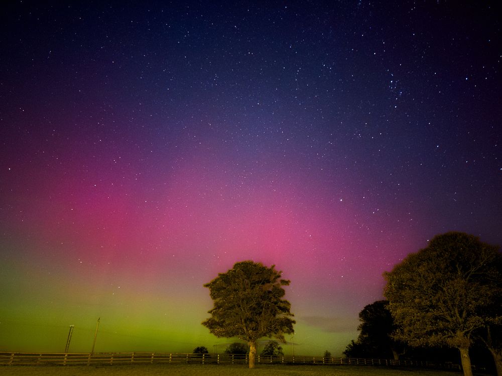 When Northern Lights Graced Irish Skies