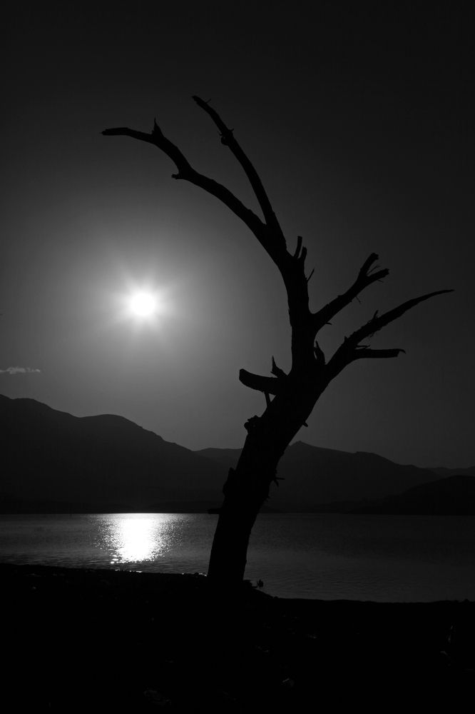 Drying beside the lake