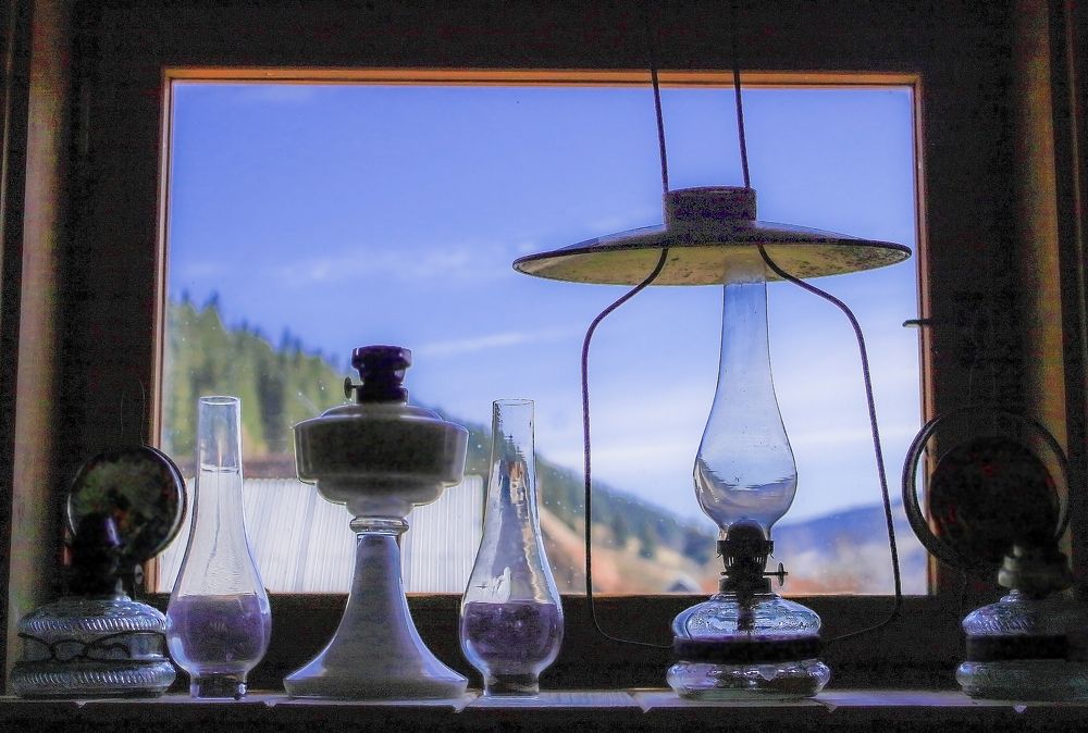 Lamps in the window