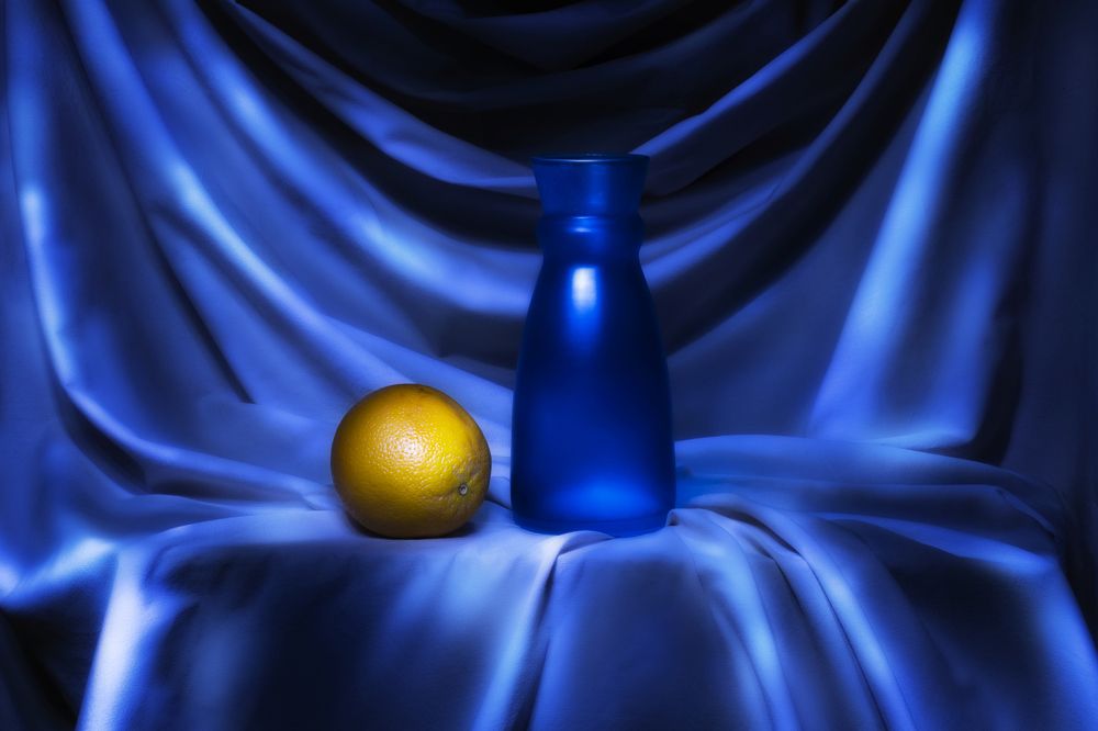 Still life with orange