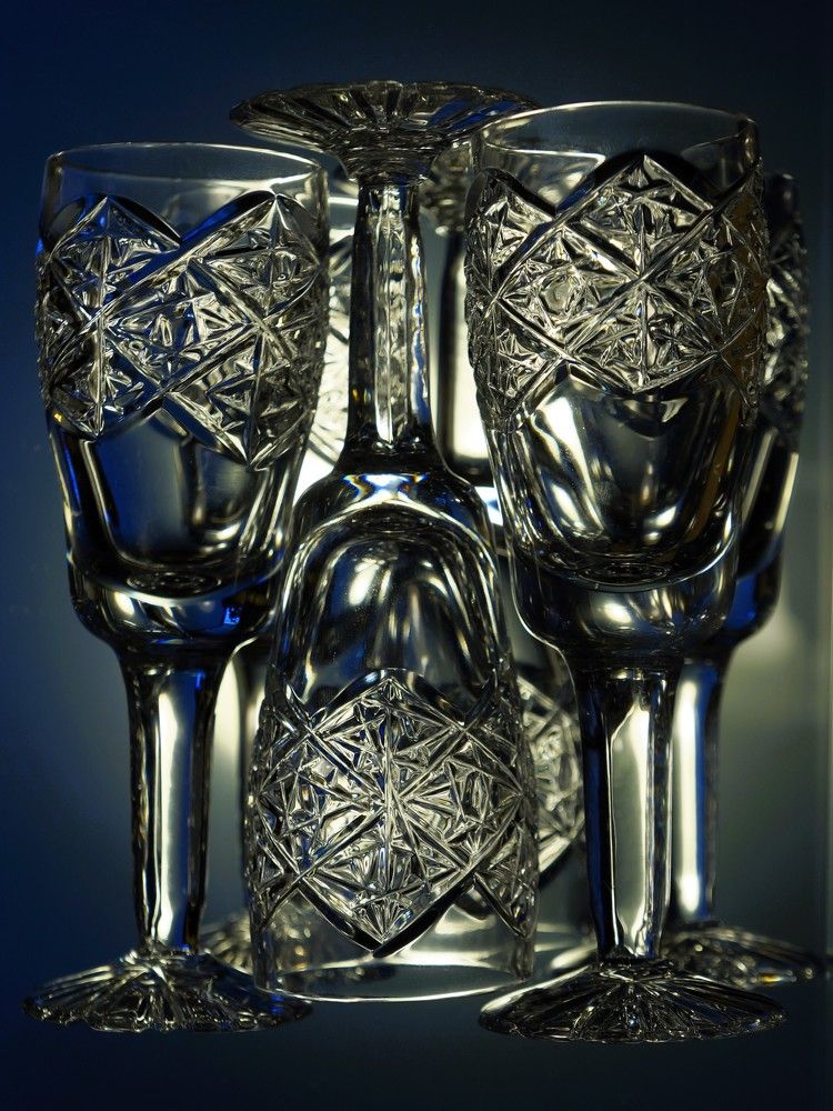 Still life of several glasses