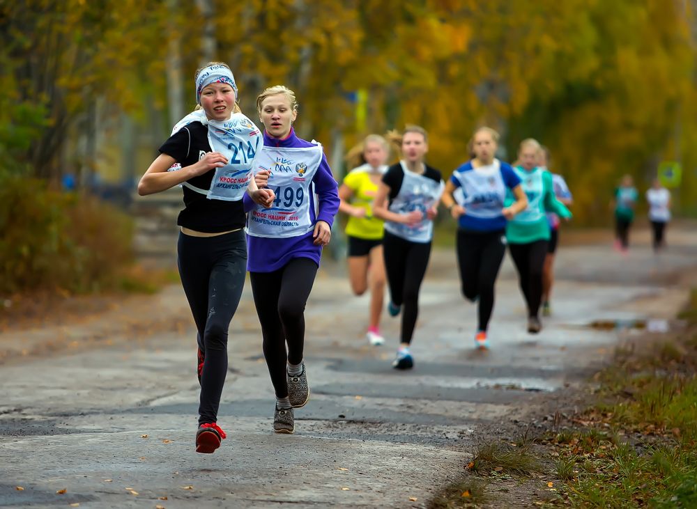 Школьный кросс.