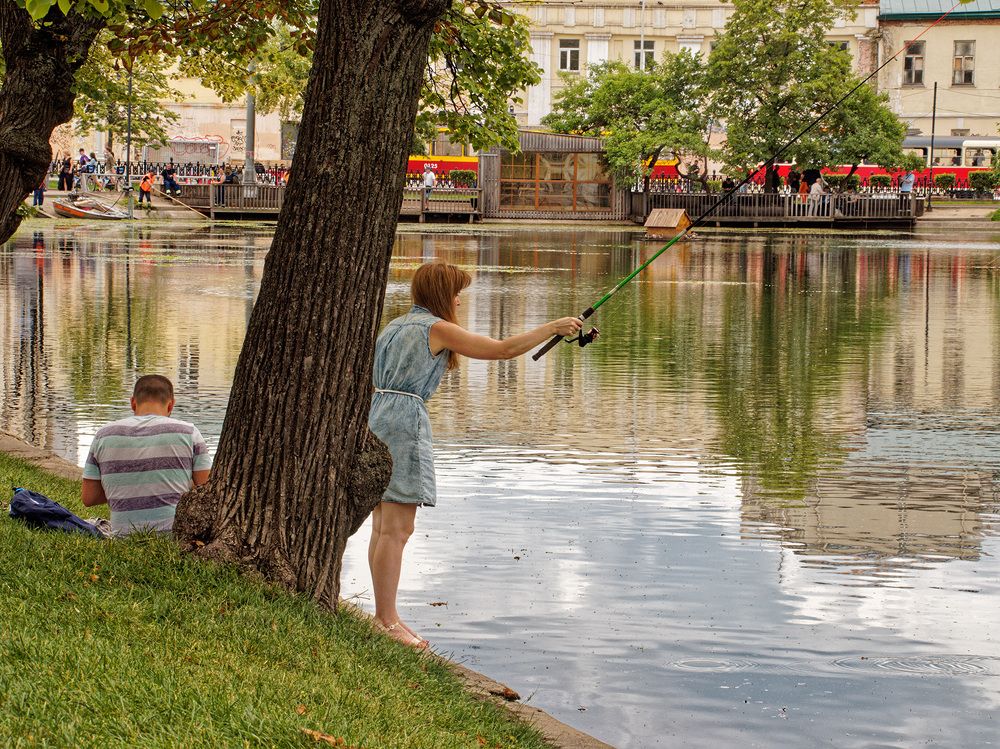 Рыбалка в городе