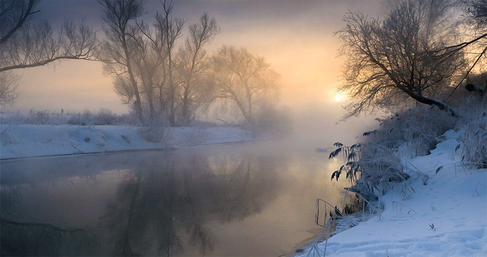 утро на реке