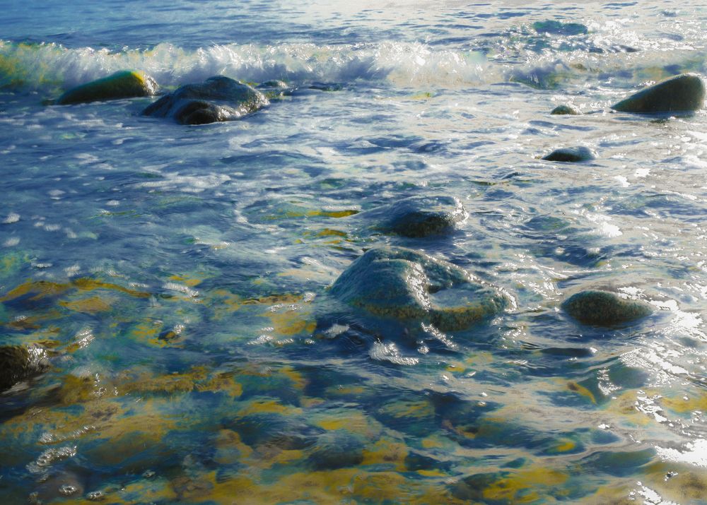 Reality painted Blue and green