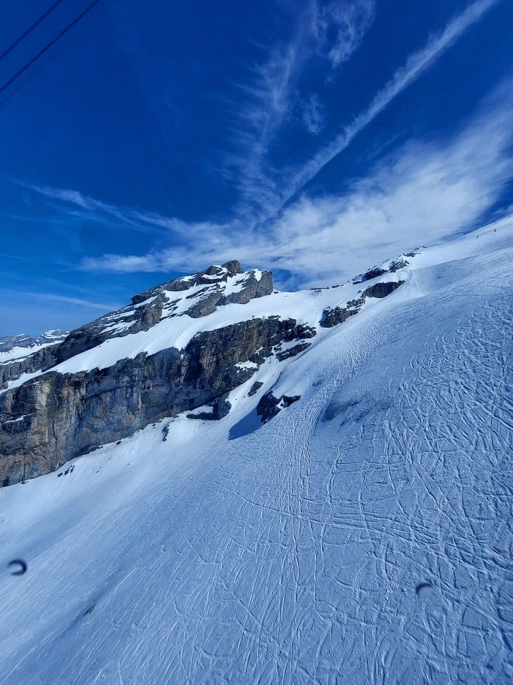 Nieve a full en el Titlis