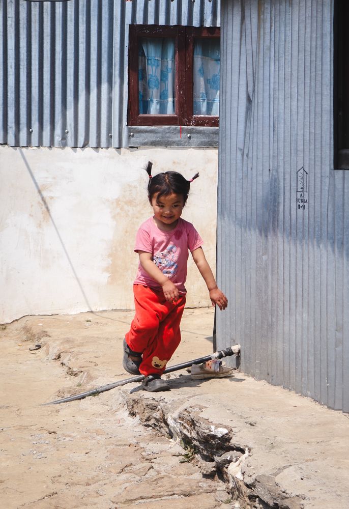 A little girl in the mountain!