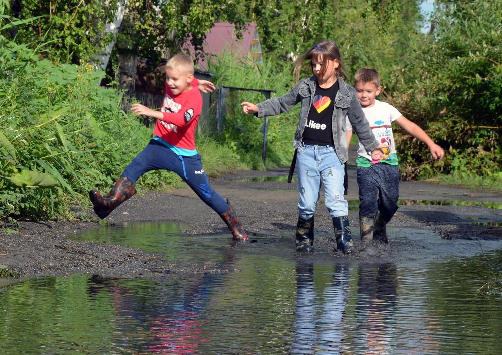 После дождя.