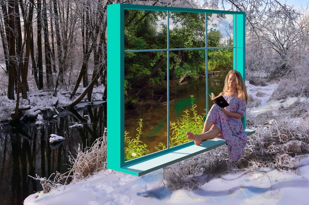 Лето за окном.