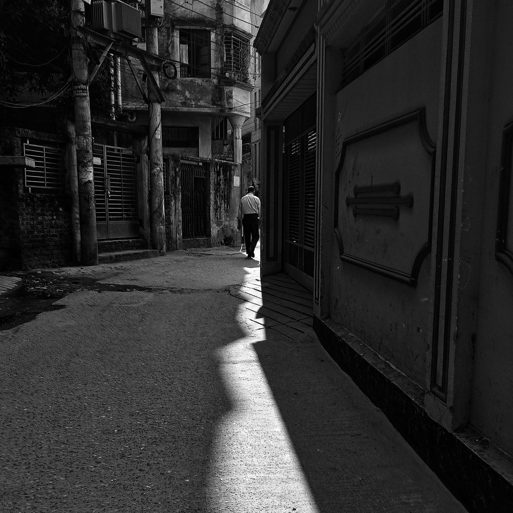 Shadowed Path: A Walk Through the City