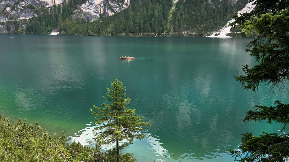 On the lake Braies