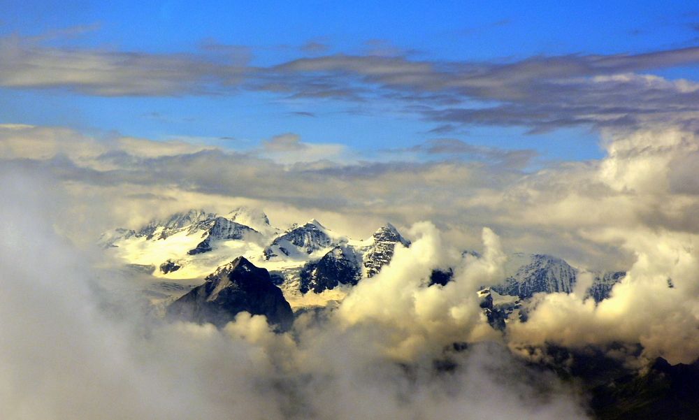 Вид на Альпы с горы Пилатус