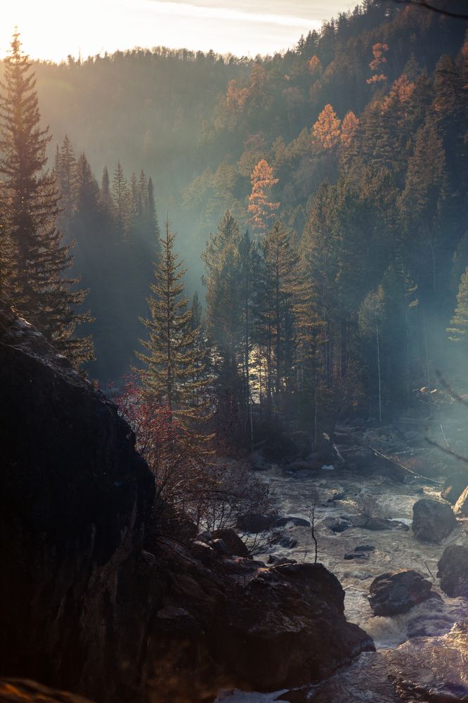 Река Богунай, г. Зеленогорск. Красноярский край.