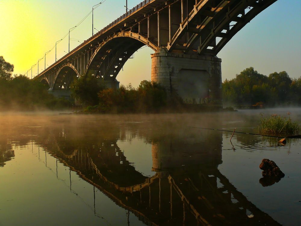 Туман над рекой.