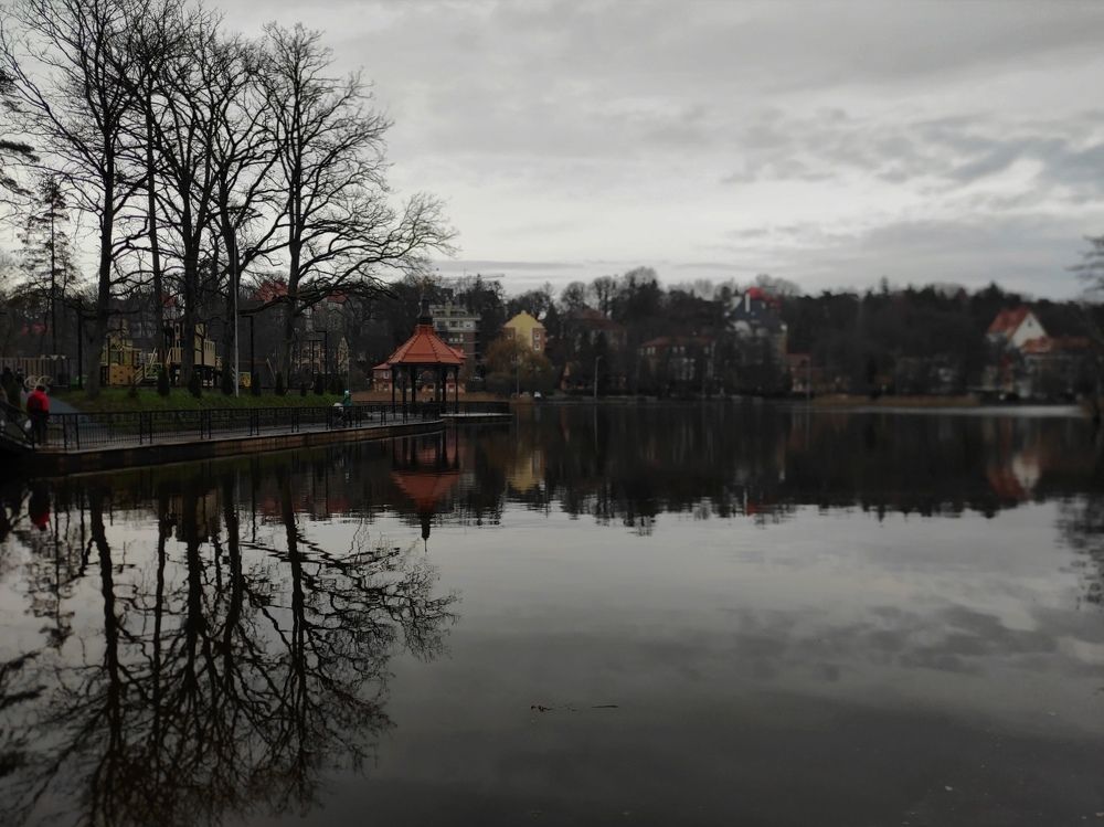 Зимний пейзаж на курорте  Балтийского побережья
