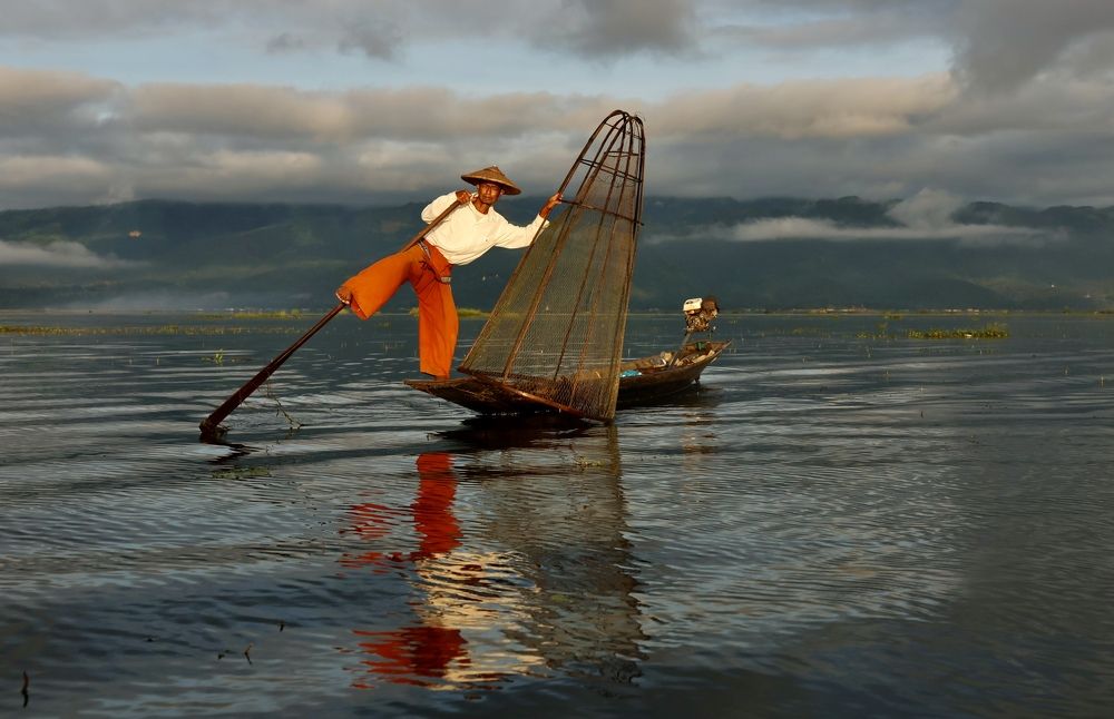 Fisherman from lake Inle (Myanmar)