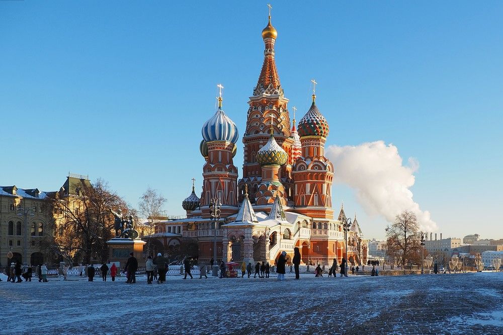 Холодной зимой в Москве.
