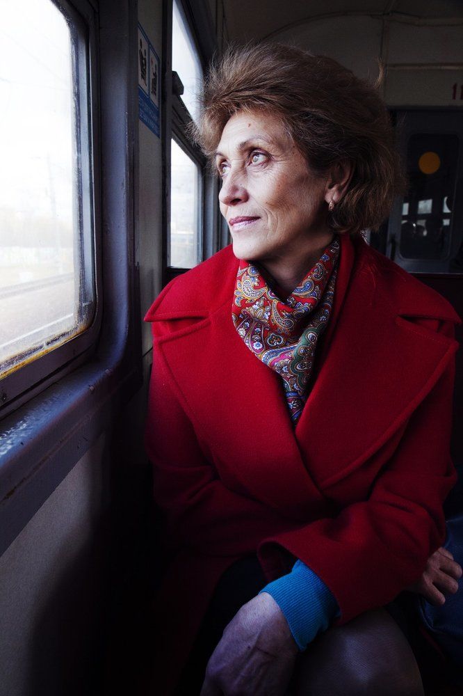 В электричке