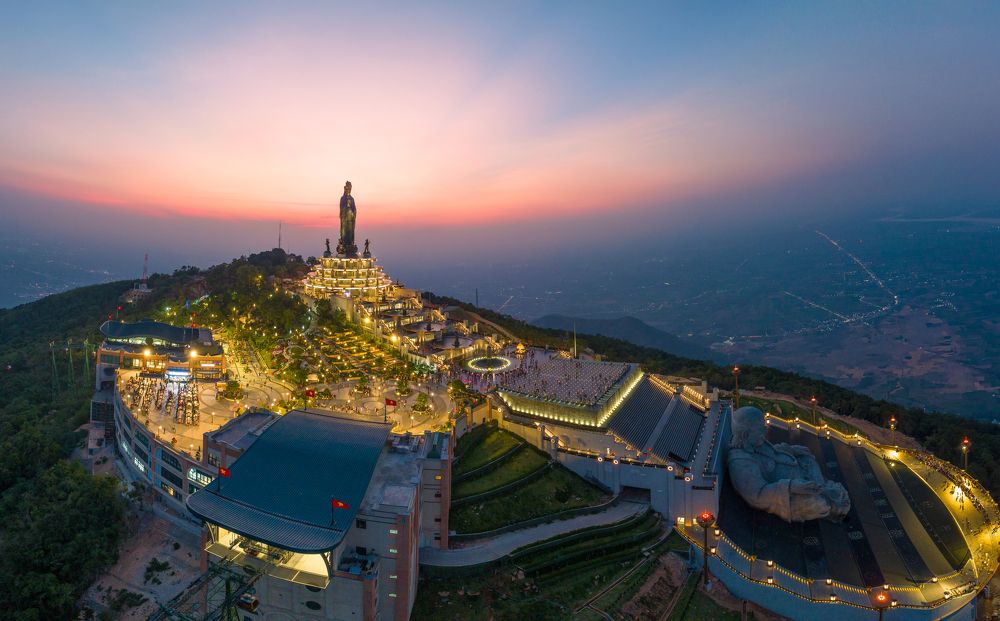 hoàng hôn đỉnh Vân Sơn Tây Ninh