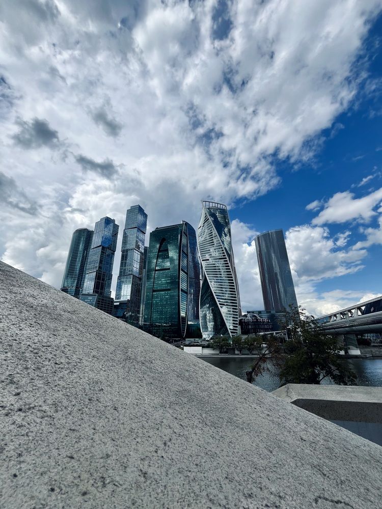 World from concrete and glass