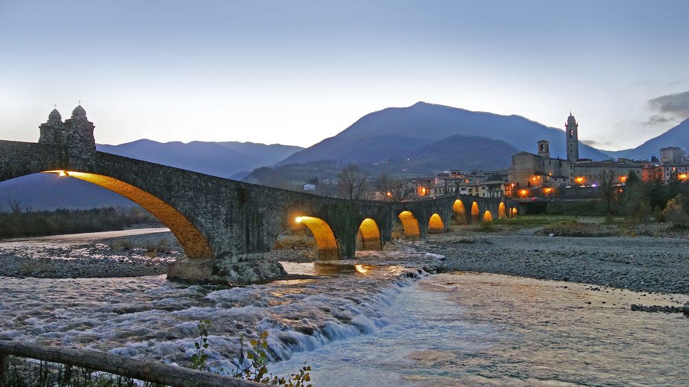 Il ponte sul fiume Trebbia a Bobbio