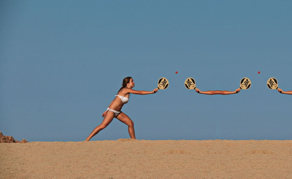 hot beach tennis