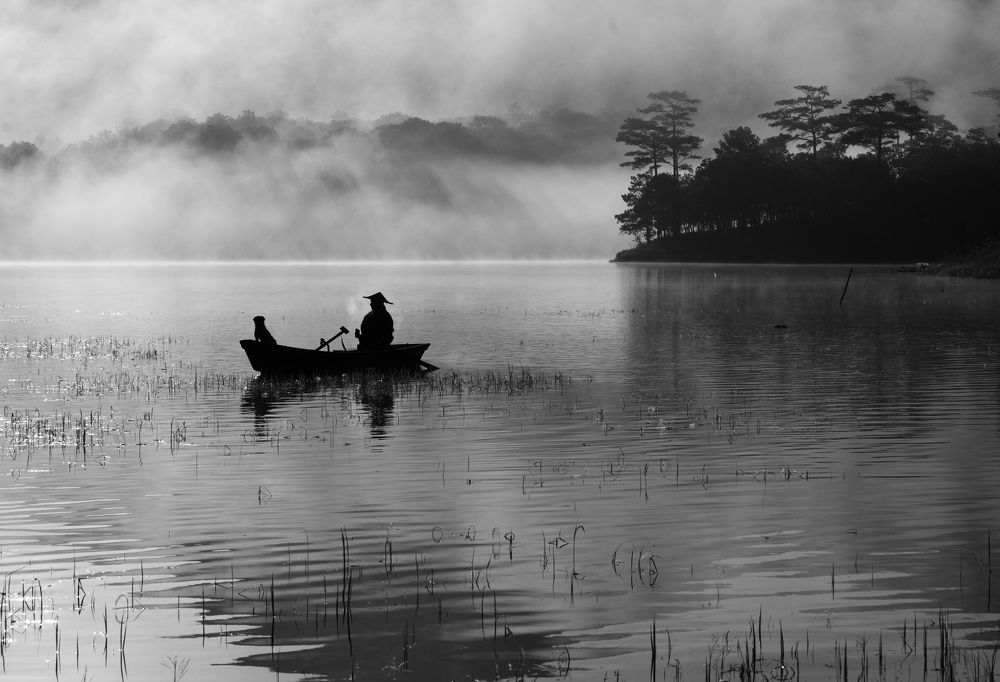 A fisher in Morning