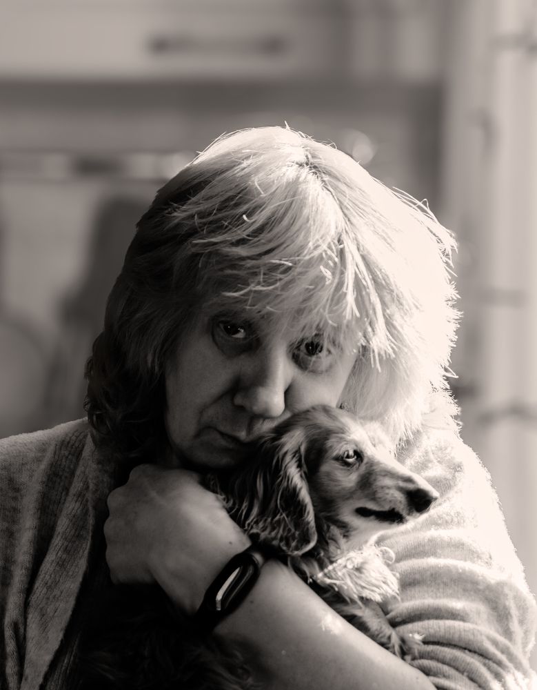 С любимой собакой