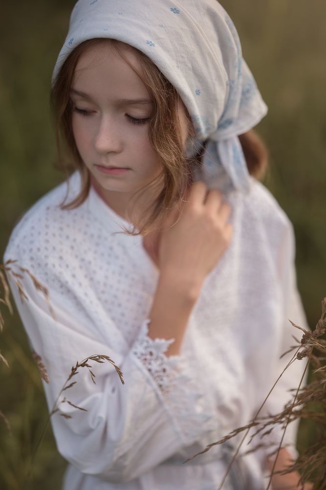 Деревенский детский портрет