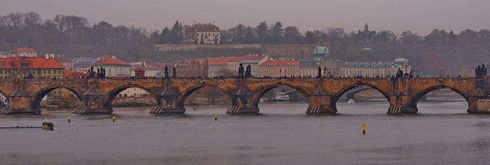 Bridge over the Vltava,Prague .