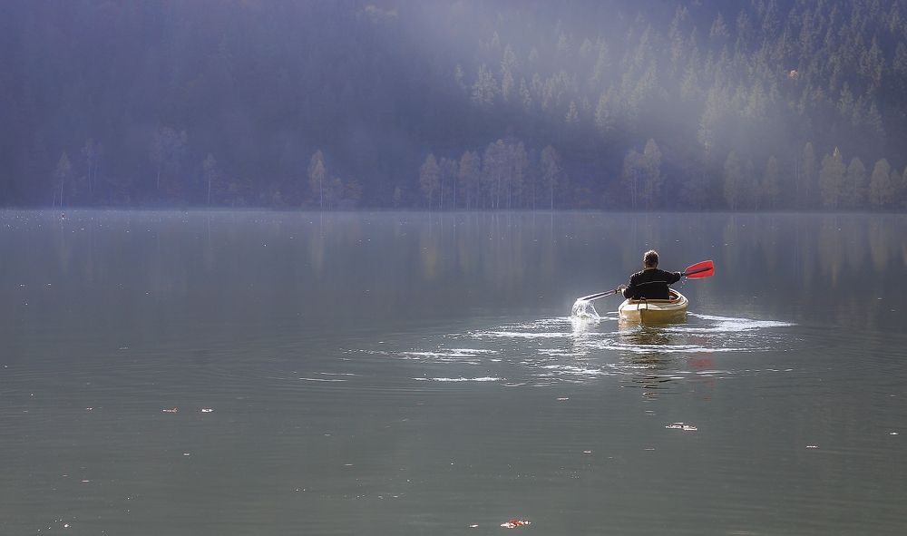 Boat on St. Anne's Lake