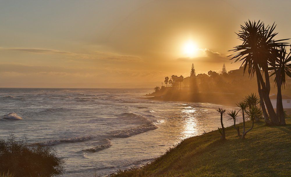 На закате...