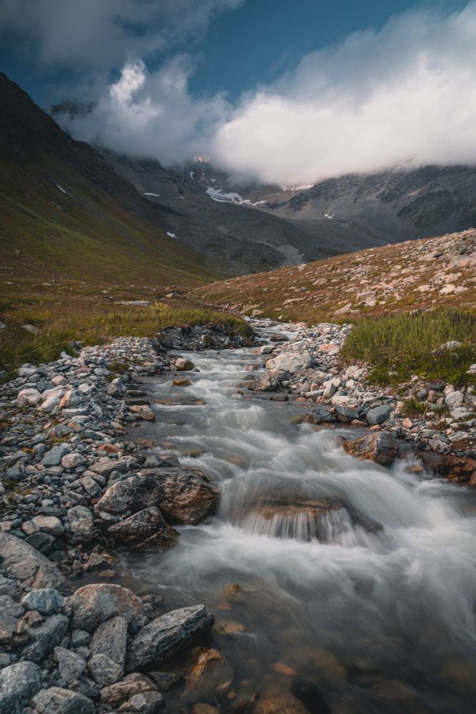 Mamison river. North Ossetia.