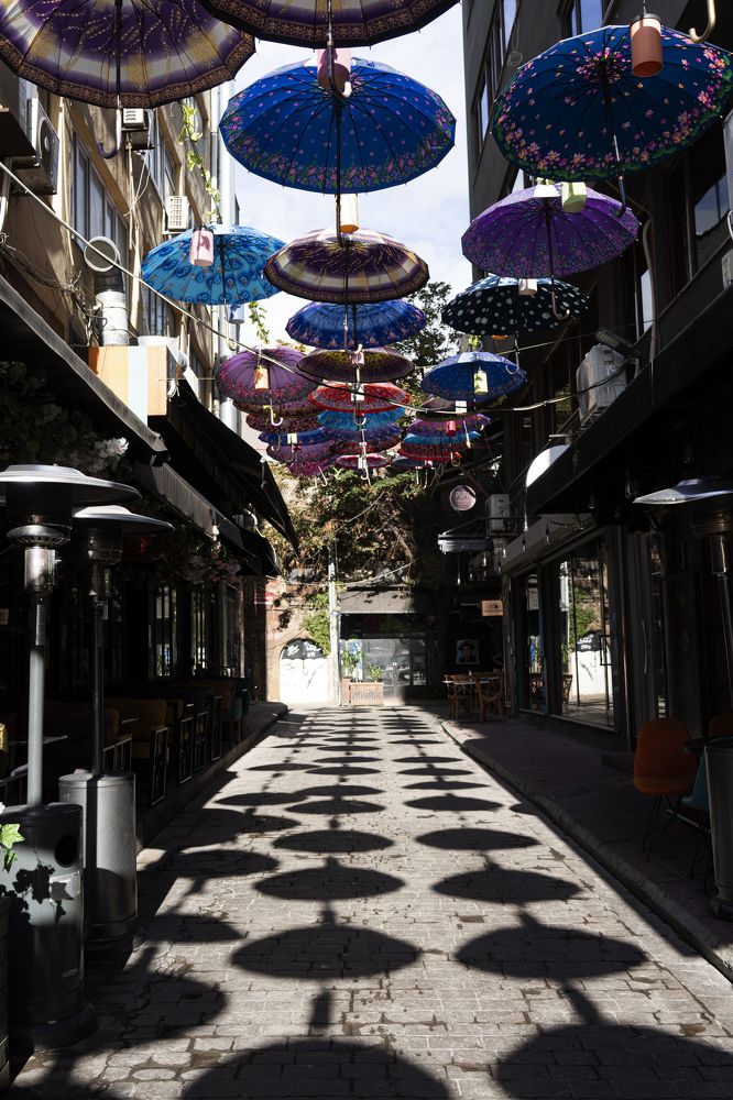 Shadows of Umbrellas