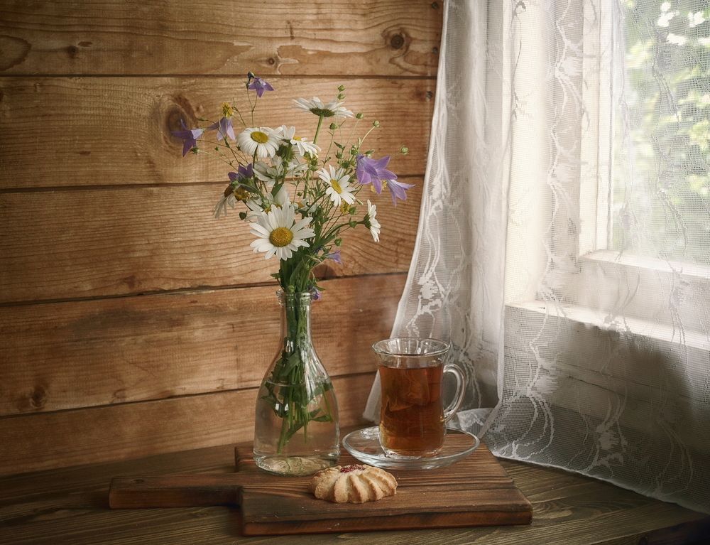 Утренний чай на веранде..