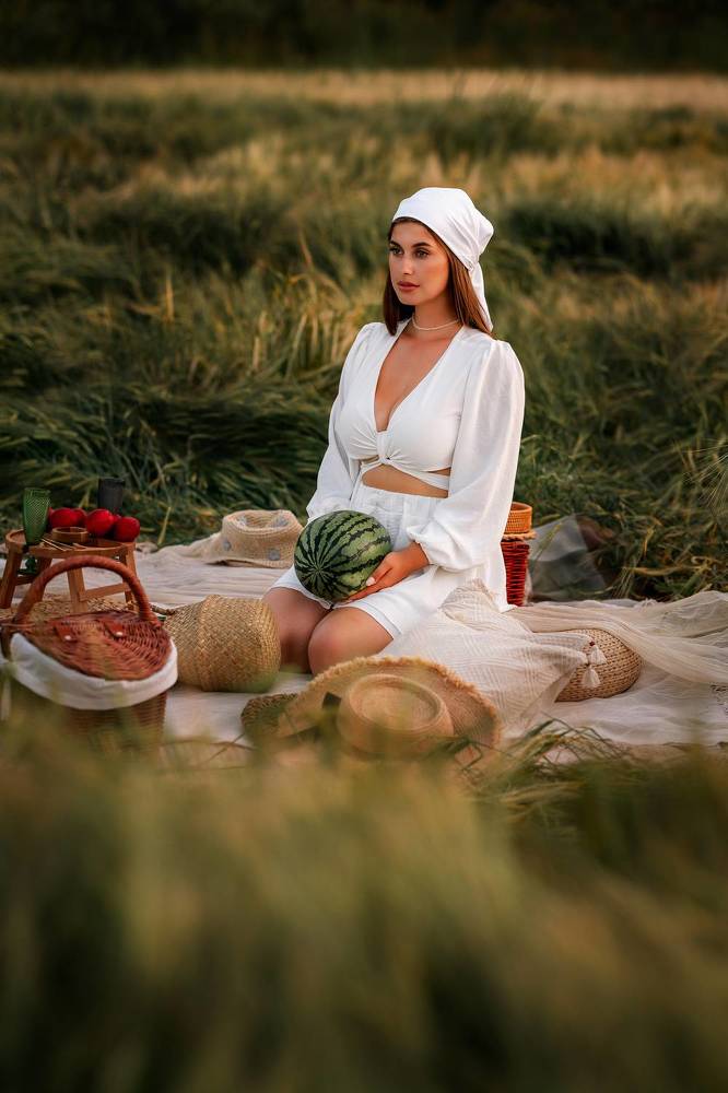 Золотой час в пшенице