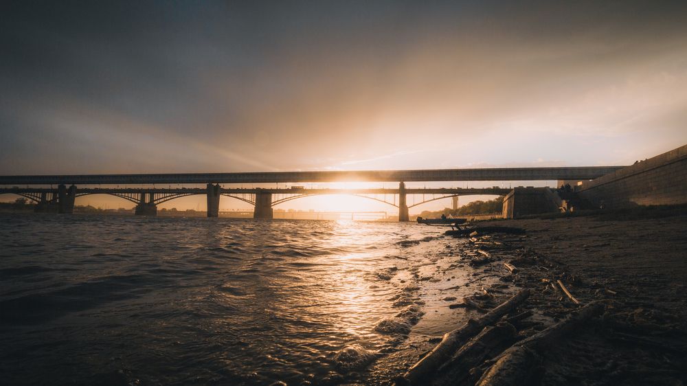 Закат на Оби