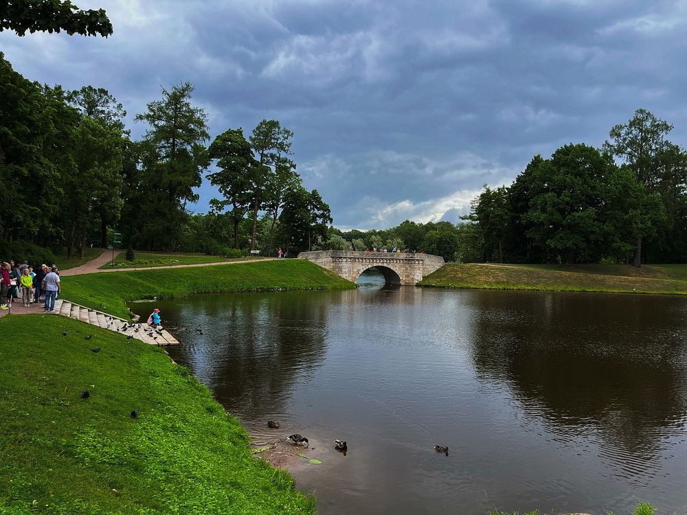 Гатчина, мост в Павловском парке...!