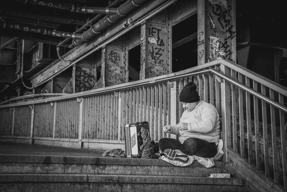Accordeon player in Berlin