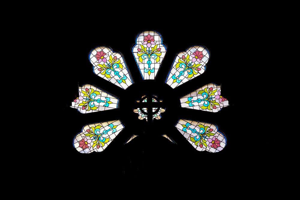 Сoloured stained glass