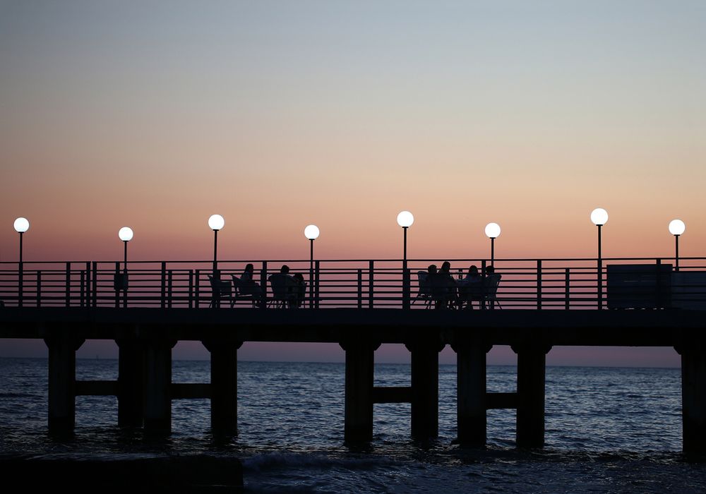 Сумерки на море