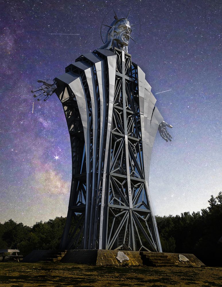 In the evening at the Jesus Lookout