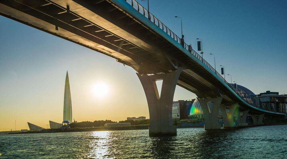 Яхтенный мост в Санкт-Петербурге.