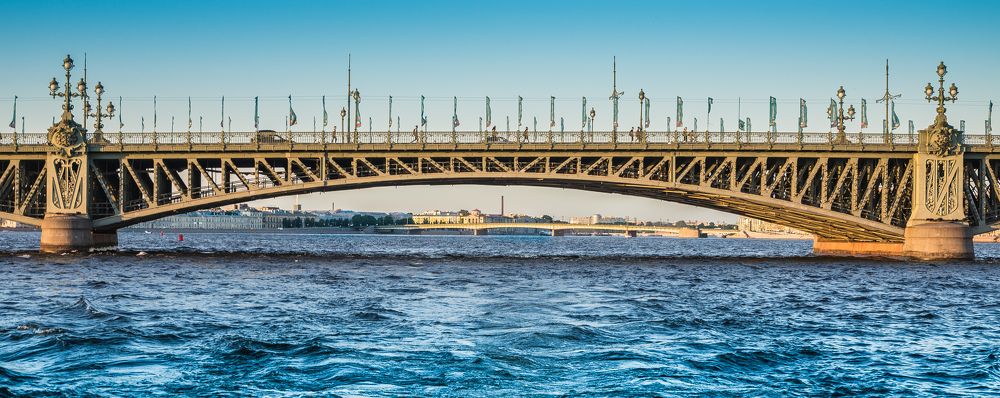 Троицкий мост Санкт-Петербурга.