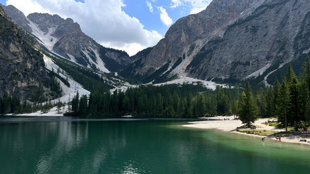 On the lake Braies